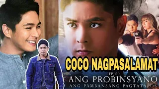 COCO MARTIN NAPASALAMAT SA MGA FANS