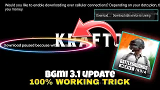 Download obb service is running | download paused because wifi is disabled bgmi | bgmi open problem