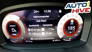 Tachovideo Nissan Qashqai 1.3 DIG-T Xtronic MHEV 0-100 kmh kph 0-60 mph Beschleunigung Acceleration