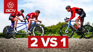 Tandem Vs 1 | Are 2 Riders On A Tandem Faster Than 1 Roadie?