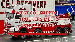 West Country RC Truckers Club Meet January 2024 | 1/14 Scale Trucks | Tamiya 1:14 Trucks