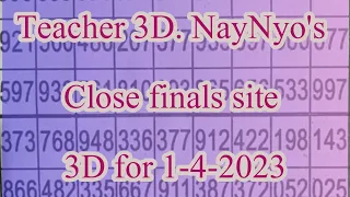 Teacher 3D. NayNyo's Close finals site 3D for 1-4-2023...