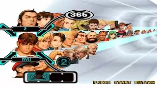 Capcom vs. SNK: Millennium Fight 2000 PRO Opening and All Characters [PS1]