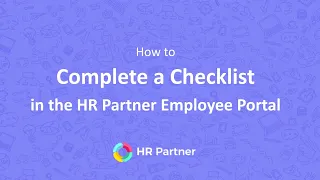 How to Complete a Checklist in HR Partner