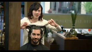 How to do Cut Men’s Long Hair with Shears