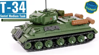 Bigger Soviet Medium Tank T-34 with Interior - QuanGuan 100063 (Speed Build Review)