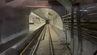 Budapest M4-es metro. Kelenföld-Budapest keleti. Vezető szemszögből.