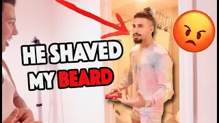 They Shaved My Beard!! (REVENGE PRANK GETS HEATED)