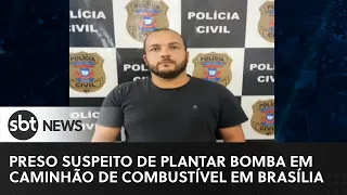 Preso suspeito de plantar bomba em caminhão de combustível em Brasília | #SBTNewsnaTV (18/01/23)