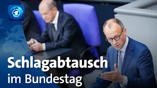 Generaldebatte: Schlagabtausch zwischen Merz und Scholz