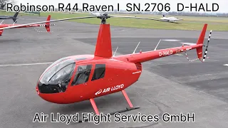 Robinson R44 Raven I SN.2706 D-HALD start up in detail for sale January 2024