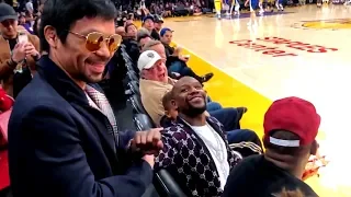 Manny Pacquiao & Floyd Mayweather met again tonight at Staples Center