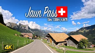 Scenic Drive across the Jaun Pass in Switzerland 🇨🇭 Driving from Jaun (Town) to Därstetten