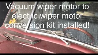 1950 Chevy vacuum windshield wiper to electric conversion kit