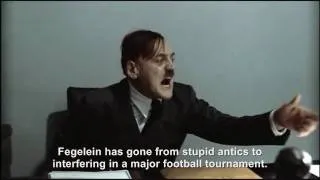 Hitler is informed Spain has won the World Cup and Fegelein is eliminated