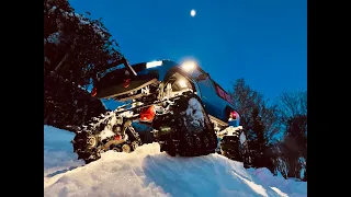 Traxxas Traxx TRX4 with Deep Terrain Traxx on Snow and Slow Motion