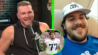 Taylor Lewan Tells Pat McAfee About His Torn ACL and Rehab Experience