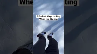 5 Easiest Ways To Stop 🔥😳 #iceskating #tips #beginners #skater #freestyle #shorts