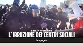 Maria Elena Boschi a Napoli per Valeria Valente: scontri tra polizia e centri sociali