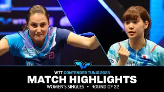 Sabine Winter vs Miyu Nagasaki  | WS R32 | WTT Contender Tunis 2023