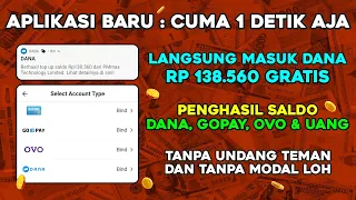 APLIKASI TERCEPAT : CUMA 1 DETIK LANGSUNG MASUK Rp138.560 !! APLIKASI PENGHASIL DANA, GOPAY DAN OVO