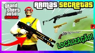 GTA V | LOCALIZAÇÃO das ARMAS SECRETAS (GTA ONLINE)