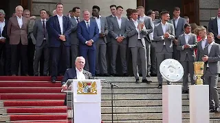 Rede Uli Hoeneß beim FC Bayern Emfpang in der Bayerischen Staatskanzlei am 28. August 2019