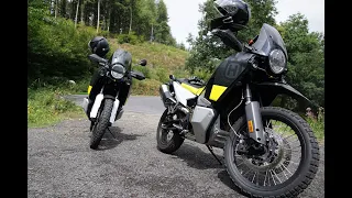 Husqvarna Norden 901 Stock Exhaust vs Remus Exhaust - sound comparison