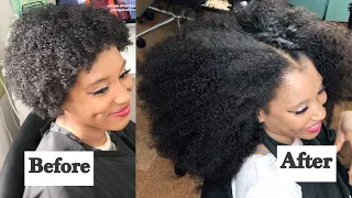 Wow! Afro texture tape-ins extensions for Short natural hair, blends well, Looks natural| Eayon hair