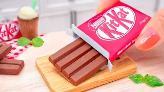 Perfect Miniature KITKAT Cake Decorating - Coolest Tiny Dessert Tutorial - Mini Yummy