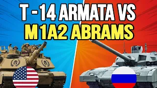 Russia T 14 Armata Vs American M1A2 Abrams Comparison Video