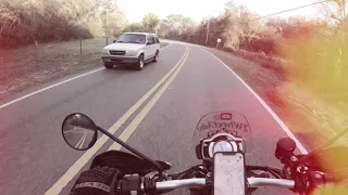 Moto ride and car crash