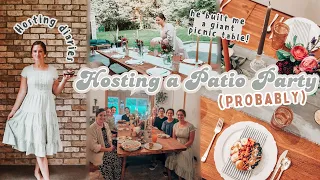 Patio Party: mini acai bowls, party prep + DIY outdoor dining table of my dreams!! | Hosting Diaries