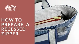 How to Prepare a Recessed Zipper