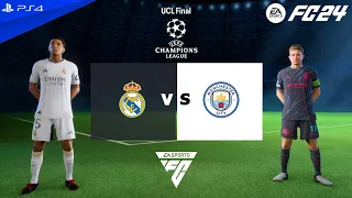 FC 24 - Real Madrid vs Man City | UEFA Champions League Final 2023/24 - PS4 Gameplay