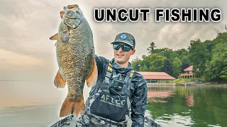 Catching GIANT BASS Raw & Uncut Footage!