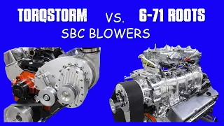 6-71 BLOWER vs TORQSTORM-383 STROKER SBC BLOWER TEST
