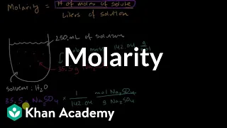 Molarity | Intermolecular forces and properties | AP Chemistry | Khan Academy