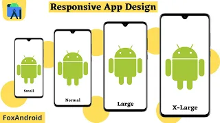 Responsive App Design in Android Studio 2021|| Android Studio Tutorial || Foxandroid