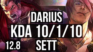 DARIUS vs SETT (TOP) | 10/1/10, 2.1M mastery, 500+ games, Rank 11 Darius | NA Grandmaster | 12.8