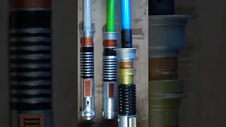 Comparing Luke Skywalker toy lightsabers