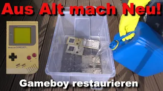 Gameboy restaurieren! Tutorial inkl. Display löten und Gehäuse bleichen