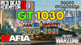 Geforce GT 1030 in 2020-2021 || Test in 8 Games || 720p Gaming Performance