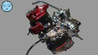 Rebuilding Honda CRM 250 Engine in 10 Minutes