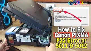 How to Fix Canon G2010 Series P22 Error and Support Code 5011 5012 | INKfinite