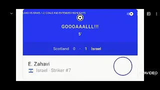 SCOTLAND VS ISRAEL 1-2 , GOALS AND EXTENDED HIGHLIGHTS