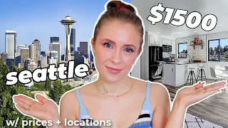 APARTMENT HUNTING IN SEATTLE // $1500 Budget - Touring 3 Units w/ Locations & Prices