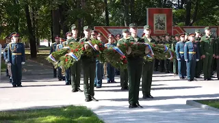 Церемония открытия мемориального комплекса в МВОКУ.