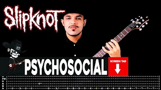 【SLIPKNOT】[ Psychosocial ] cover by Masuka | LESSON | GUITAR TAB