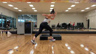 50 minute sweaty Step Aerobics Workout Class 8/26/20